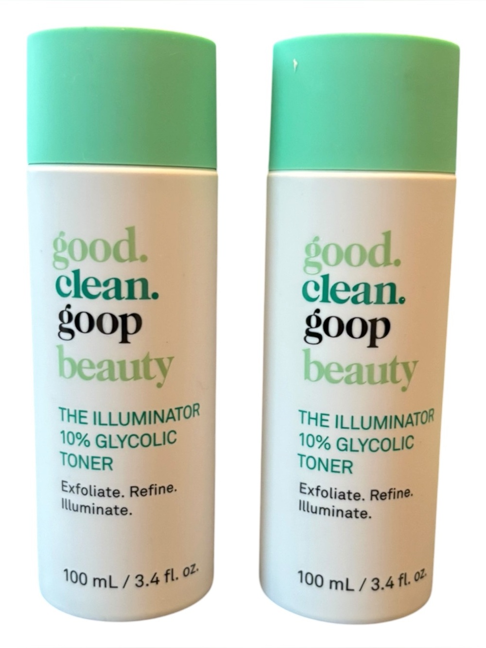 Bundle of 2 good. clean. goop. The Illuminator 10% Glycolic Toner